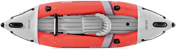 Intex Excursion Pro Single Person Inflatable Fishing Kayak - Durable, Comfortable, and Perfect for Your Next Fishing Adventure